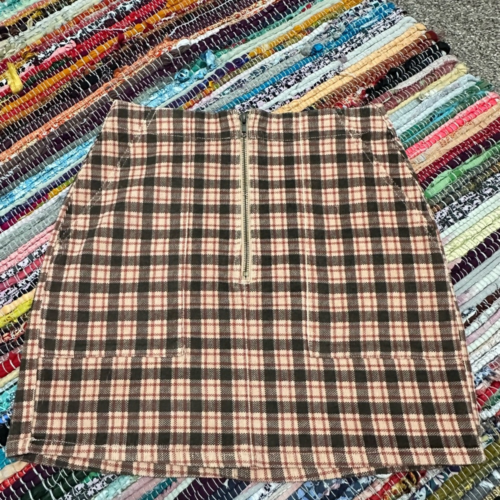 Plaid Mini Skirt